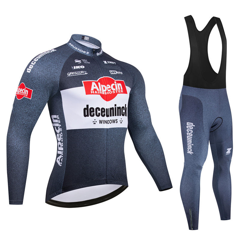 Cycling Gear Brands - Alpecin Team الرجال الدراجات جيرسي طويلة